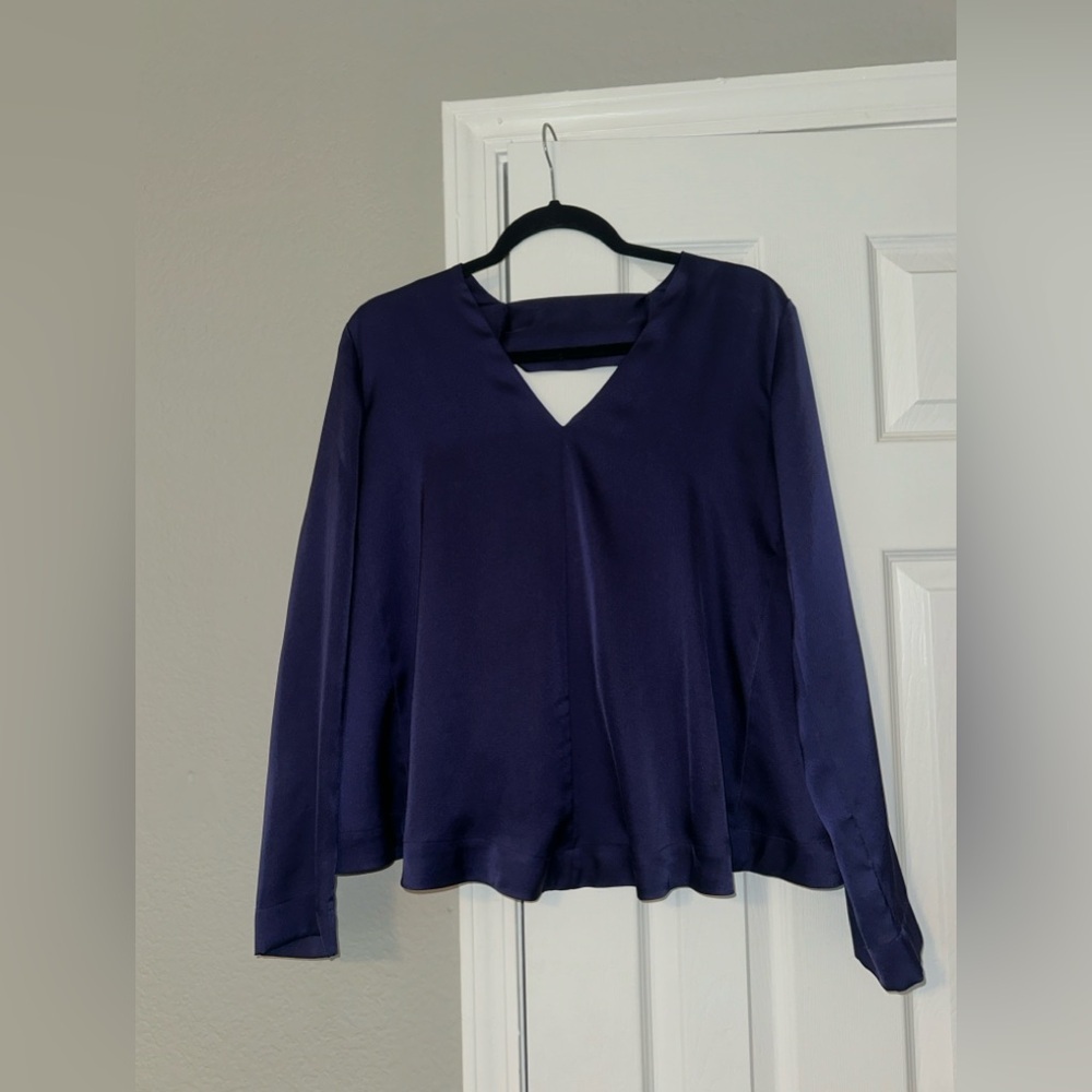 BCBGenerations Cutout Back Blouse - Picture 3 of 8